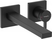 Смеситель для раковины Hansgrohe Tecturis E однорычажный настенный матовый черный 73051670