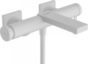 Смеситель для ванной Hansgrohe Tecturis E настенный однорычажный на 2 потребителя матовый белый 73420700