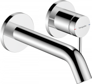 Смеситель для раковины Hansgrohe Tecturis S однорычажный настенный хром 73350000