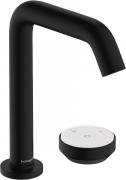 Змішувач для раковини Hansgrohe Tecturis S на 2 отвори з донним клапаном матовий чорний 73353670