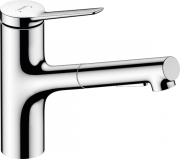 Змішувач для кухні Hansgrohe Zesis M33 одноважільний з висувною лійкою хром 74820000