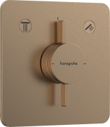 Змішувач прихованого монтажу Hansgrohe DuoTurn Q2 споживача шліфована бронза 75414140