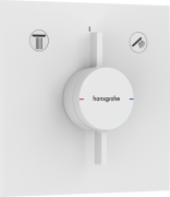 Змішувач прихованого монтажу Hansgrohe DuoTurn E 2 споживача матовий білий 75417700