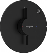 Змішувач прихованого монтажу Hansgrohe DuoTurn S 1 споживач матовий чорний 75618670