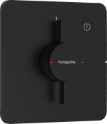 Змішувач прихованого монтажу Hansgrohe DuoTurn Q1 споживач матовий чорний 75614670