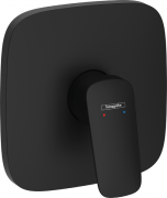 Смеситель скрытого монтажа Hansgrohe Logis 1 потребитель матовый черный 71605670