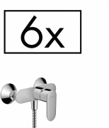 Змішувач для душу Hansgrohe Vernis Blend одноважільний хром 6 шт 71647000