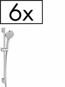 Ручний душ на штанзі Hansgrohe Vernis Blend 100 мм 2 режими хром 6 шт 26371000