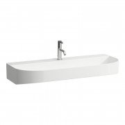 Раковина для ванної Laufen Sonar 100х42 см з 1 отвором шліфований низ кераміка білий з покриттям LCC H8163474001111