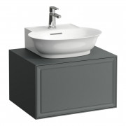 Тумба под раковину Laufen The New Classic 60 см с отверстием в центре МДФ/ДСП серый H4060030856271