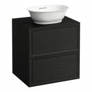 Тумба под раковину Laufen The New Classic 60 см с отверстием в центре ДСП/шпон черненый дуб H4060020856281