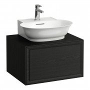 Тумба под раковину Laufen The New Classic 60 см с отверстием в центре ДСП/шпон черненый дуб H4060030856281