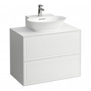 Тумба под раковину Laufen The New Classic 80 см с отверстием в центре МДФ/ДСП белый матовый H4060140851701