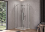 Душевая кабина Kolpa San Polaris Q SBR 80х80 см профиль серебро/прозрачное стекло Clean Coat 515310