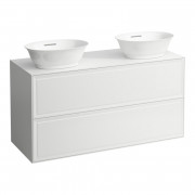 Тумба під 2 раковини Laufen The New Classic 120 см МДФ/ДСП білий матовий H4060890851701