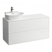 Тумба під раковину Laufen The New Classic 120 см виріз зліва МДФ/ДСП білий глянсовий H4060870856311