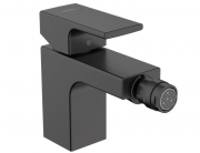 Смеситель для биде Hansgrohe Vernis Shape однорычажный с донным клапаном матовый черный 71219670