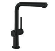 Смеситель для кухни Hansgrohe Talis M54 однорычажный с выдвижной лейкой черный матовый 72860670