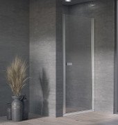 Душові двері Kolpa San Andromeda N 80-UNI SBR 80х200 см профіль срібло/прозоре скло Clean Coat 516690