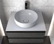 Раковина для ванной Kolpa San Soft 380 ON 38х12 см без отверстий без перелива Kerrock белый 864100