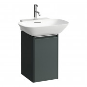 Тумба під раковину Laufen Base підвісна 31,7х33,9 см петлі праворуч МДФ сірий H4030221102661