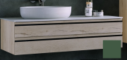 Тумба под раковину Kolpa San Alexis OA 120 1200x500x342 мм МДФ зеленый столешница Kerrock 547220