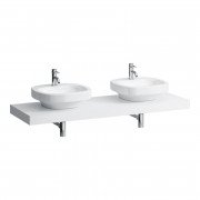 Столешница Laufen Case 1581х520х80 мм с вырезом справа и слева МДФ белый матовый H4051540754631