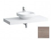 Столешница Laufen Case 1191х520х80 мм с вырезом в центре МДФ светлый дуб H4051410755191