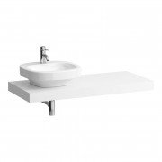 Столешница Laufen Case 1191х520х80 мм с вырезом слева МДФ белый матовый H4051420754631