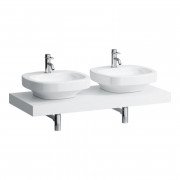 Столешница Laufen Case 1191х520х80 мм с вырезом справа и слева МДФ белый матовый H4051440754631