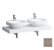 Столешница Laufen Case 1191х520х80 мм с вырезом справа и слева МДФ светлый дуб H4051440755191