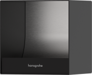Вбудований тримач для туалетного паперу Hansgrohe XtraStoris Rock 150х150х140 матовий чорний 56065670