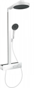 Душевая стойка для душа Hansgrohe Rainfinity Showerpipe 250 1jet EcoSmart с термостатом матовый белый 28742700