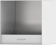 Вбудований тримач для туалетного паперу Hansgrohe XtraStoris Rock 150х150х140 матовий білий 56065700
