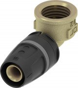 Уголок соединительный TECE TECElogo-Push с внутренней резьбой 25хRp 3/4'' латунь/PPSU 8610205