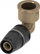 Уголок соединительный TECE TECElogo-Push с муфтой 16 x Rp 1/2'' бронза/кремниевая бронза 8713202