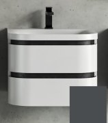 Тумба с раковиной Kolpa San Vittoria OUV 60 600x500x472 мм МДФ темно-серый 547010