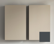 Шкафчик для ванной подвесной Kolpa San Vittoria V 702/20 450x700x200 мм МДФ темно-серый 547150