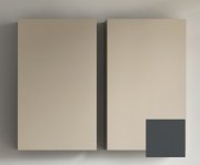 Шафка для ванної підвісна Kolpa San Vittoria V 702/20 450x700x200 мм МДФ темно-сірий 547150