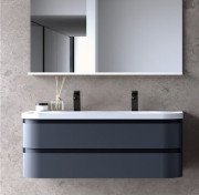 Тумба з раковиною Kolpa San Vittoria OUV 120 1200x500x472 мм МДФ темно-сірий 547070