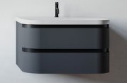 Тумба з раковиною Kolpa San Vittoria OUV 80 800x500x472 мм МДФ темно-сірий 546190