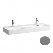 Раковина для ванной Laufen Val 120х42 см двойная керамика графит матовый H8142827581041
