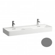 Раковина для ванної Laufen Val 120х42 см подвійна кераміка графіт матовий H8142827581041