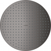 Верхний душ Hansgrohe Axor ShowerSolutions Ø300 мм 1 режим потолочный монтаж шлифованный черный хром 35302340