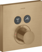 Термостат скрытого монтажа Hansgrohe Axor ShowerSolutions 2 потребителя шлифованная бронза  36715140