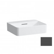 Раковина для ванной Laufen Val 45х38 см без отверстий под смеситель керамика графит матовый H8122807581091