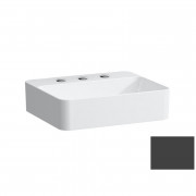 Раковина для ванної Laufen Val 45х38 см з 3 отворами без переливу кераміка графіт матовий H8122807581581