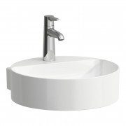 Міні-раковина для ванної Laufen Val 40х42,5 см з 1 отвором без переливу кераміка білий з покриттям LCC H8112814001111