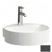 Міні-раковина для ванної Laufen Val 40х42,5 см з 1 отвором без переливу графіт матовий H8112817581111