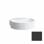 Міні-раковина для ванної Laufen Val 40х42,5 см без отворів без переливу кераміка графіт матовий H8112817581121